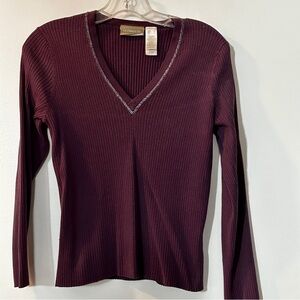 Liz Claiborne LizWear purple sweater L